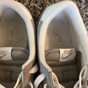 nike cortez grey and white